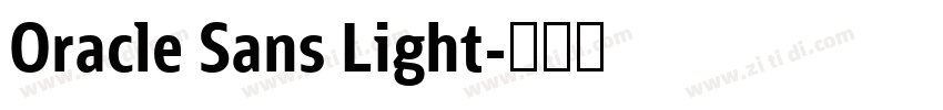 Oracle Sans Light字体转换